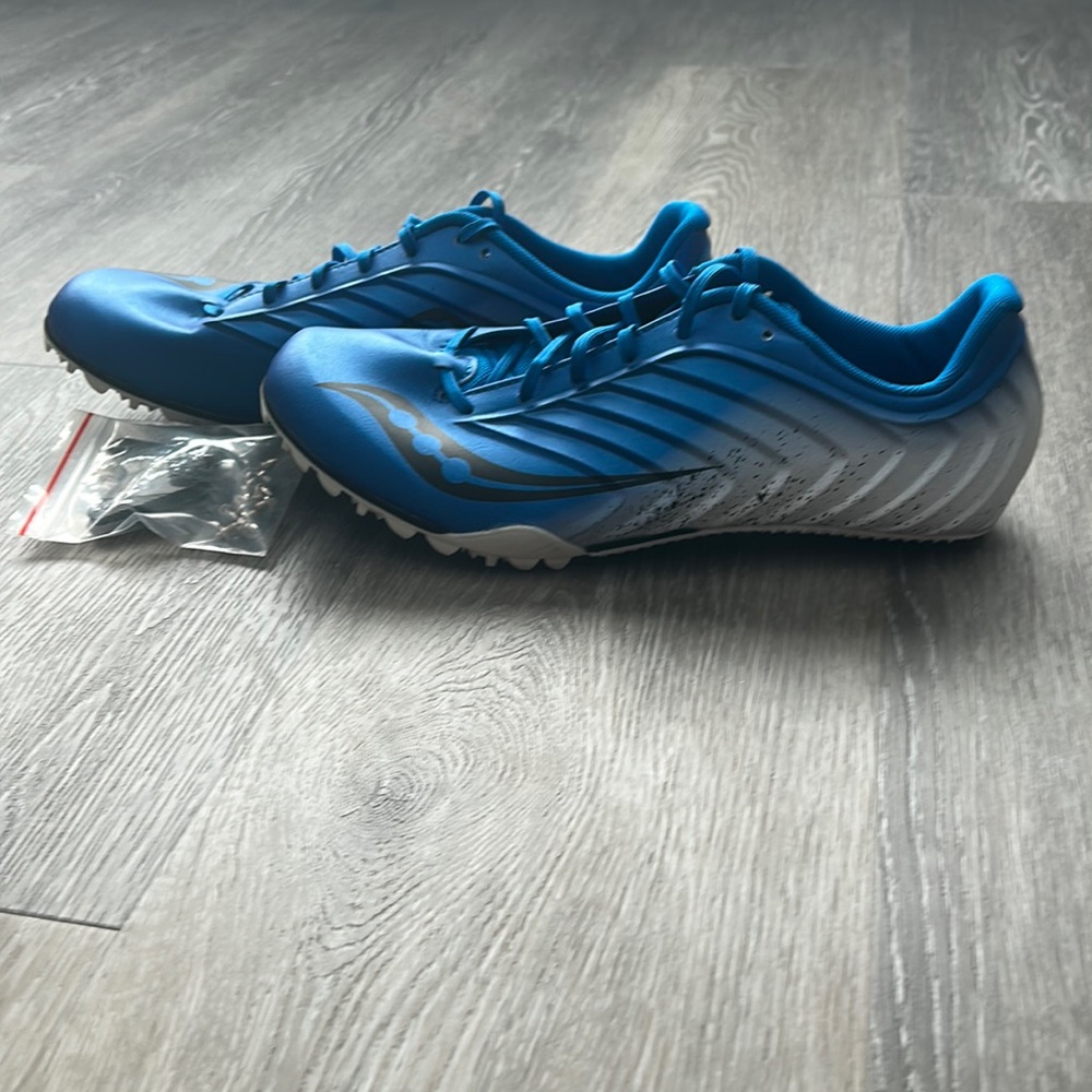 Saucony Men’s Spitfire 5 Track Shoes Spike Blue/White… Gem